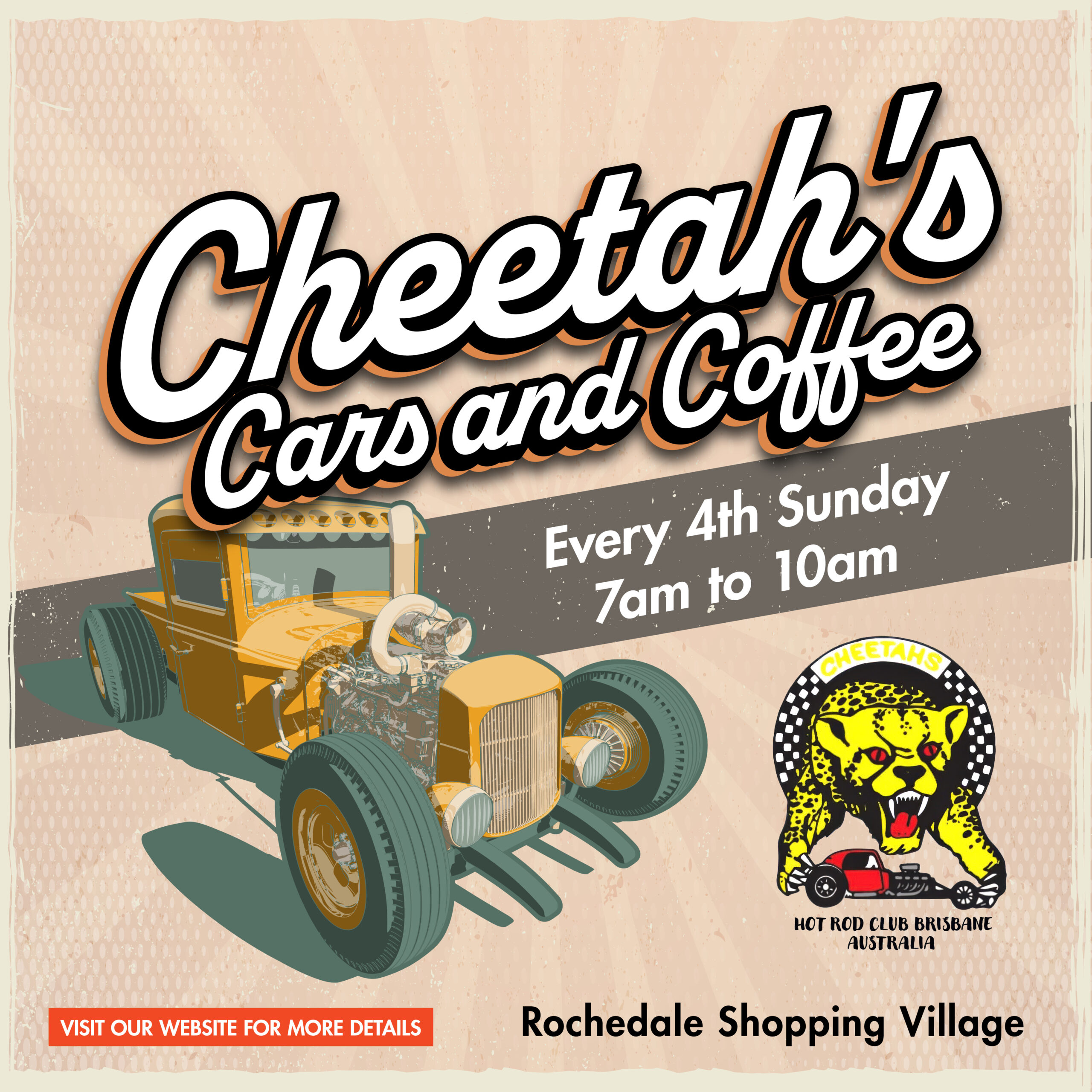 HGPS0047 Cheetah’s Cars and Coffee_Square Tile_vF